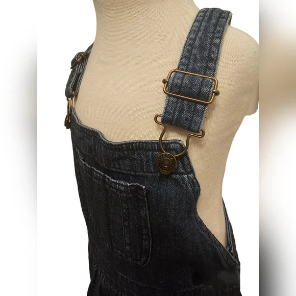 EUC | Chaps | Girl | Overalls Denim Blue Jean Dress Adjustable Straps | Size: 6 - Picture 2 of 16